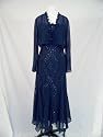 Navy Lace Dress with Bolero Jacket