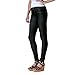 Womens Pull On Cotton Blend Color Jeggings, Dark Black, Medium/Large