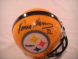 FRANCO HARRIS SIGNED AUTOGRAPHED PITTSBURGH STEELERS MINI HELMET COA + HOLOGRAM