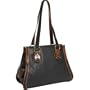 Derek Alexander Leather High Fashion Leather Tote - Black/Tan