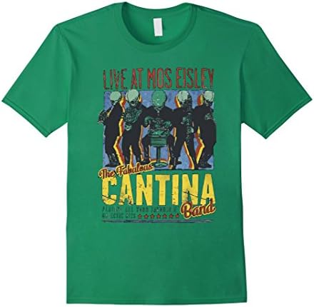 Men's Cantina Band On Tour T-Shirt Large Kelly Green