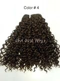 Jerry Curl - Enchantress - 100% Human Hair Premium Blend - 12" - Color # 4 Dark Brown