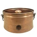 Round Hose Holder With Copper Finish