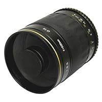 Opteka 500mm f/8 High Definition Telephoto Mirror Lens for Nikon D3, D3S, D3X, D40, D40x, D50, D60, D70, D80, D90, D100, D200, D300, D300S, D700, D3000, D3100, D5000 and D7000 Digital SLR Cameras