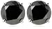 14k White Gold Black Diamond Stud Earrings (4 cttw)