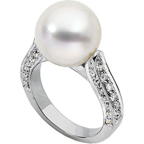 18K Palladium White Gold Paspaley South Sea Cultured