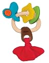 Sassy Earth Brights Wooden Mushroom Clutch Rattle
