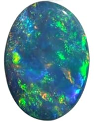 O&G Australia Natural Opal Doublet Gemstone, 5x7mm (0.48cttw)