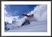 Snowboarder Carving Through Powder Snow, St. Anton Am Arlberg, Tirol, Austria Framed Photographic Poster Print by Christian Aslund, 35x25