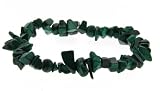 Single Strand Stretch Chip Bracelet - Malachite