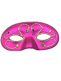 Italian Masks 3 Color options Pink or Gold Mardi Gras Face Masks Jewels Easy Costume Masquerade Venetian