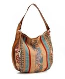 Fossil Peyton Patchwork Bucket Bag