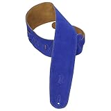 Levy's Leathers MS4-ROY Suede-Leather Bass Strap,Royal Blue