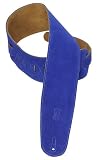 Levy's Leathers Suede Leather Bass Strap,Royal Blue