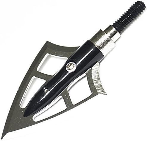 Viare Archery Broadheads 2 Blade Arrowheads for Hunting Practice 100 Grain Pack of 3/6/12/24 (12)