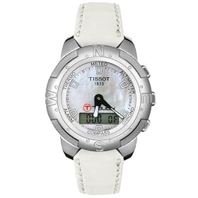 Tissot Men's T-Touch White Leather Watch #T33.7.658.81