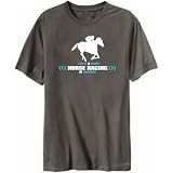 T-Shirt Dark Silver  Life's A Game . Horse Racing Is Serious  Sports