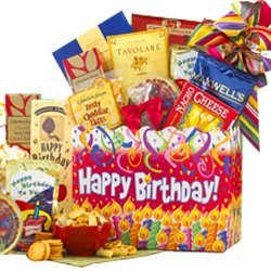 Happy Birthday Gift Box Sampler - Gourmet Food Gift Basket