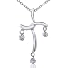 1/4ctw Dangling Diamond Cross Pendant (HI/SI2-I1) in 14k White Gold