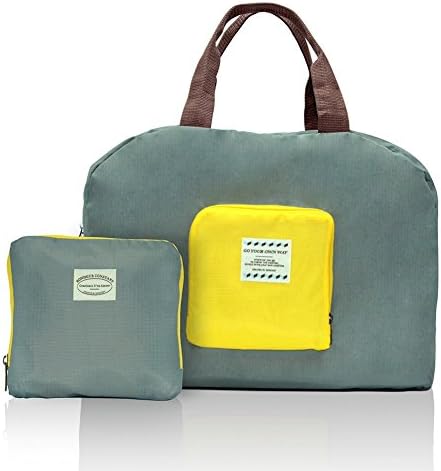 Youngnis Foldable Waterproof Carry Storage Bag with Zipper for Travel and Other Outdoor Activities (Grey)