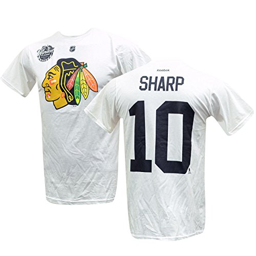 Chicago Blackhawks Patrick Sharp #10 Winter Classic T-Shirt 2015 Name and Number Tee