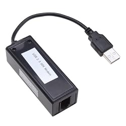 56K Black USB Fax Voice Data External V.90 V.92 Modem Compatible with Windows 7