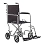 Invacare Transport Chair, 16 inch Seat with Footrest- Black