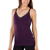 Gilligan & O'Malley® Womens Full Sling Nursing Tank With Lace Plum