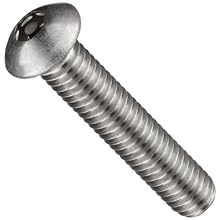 Metric Plain 18-8 Stainless Steel Tamper Resistant Socket Cap Screw, USA Made, Button Head, Tamper-Resistant Pin-In-Head Hex Drive