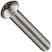 Metric Plain 18-8 Stainless Steel Tamper Resistant Socket Cap Screw, USA Made, Button Head, Tamper-Resistant Pin-In-Head Hex Drive