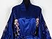 Shanghai Tone® Dragon Bathrobe Bedgown Robe Navy Blue One Size