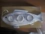 Decorative Whitewash Fish Three Tea Light Holder