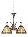 Quoizel TFST5103VB Stephan 3-Light Tiffany Chandelier, Vintage Bronze