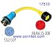 Connntek 1.5FT 50A 125/250V to 30A 125V Marine Shore Power Pigtail Adapter Plug and Connector with Threaded Ring, UPS ships same day 17513