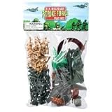 U.S. Military Strike Force: Tan vs Green Plastic Army Men 60 piece Battle Playset: 2 inch 1/35th Toy Soldiers