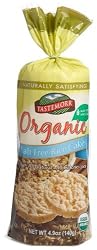 Tastemorr Snacks Organic Rice Cakes, Salt Free, 4.9-Ounce Bags (Pack of 12)
