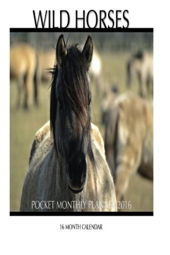 Wild Horses Pocket Monthly Planner 2016: 16 Month Calendar