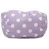 Comfort Research Classic Bean Bag Chair, Lavender Polka Dot