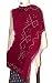 Tie and Dye Embroidered Shawls Wool Fabric Wrap Clothing from India 80 x 35 inches