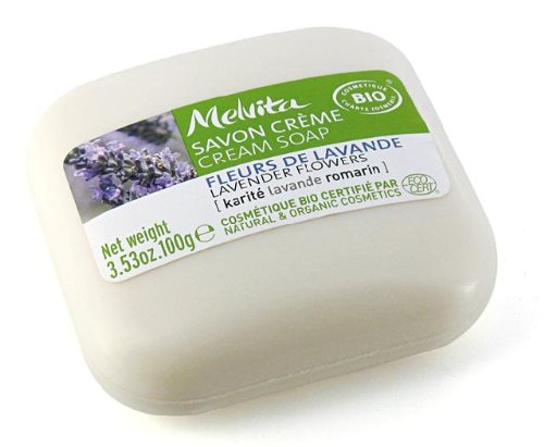 Melvita Lavender Flowers Soap Bar, 3.53-Ounce Unit
