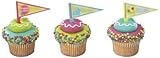 Easter Pennant Cake Cupcake Decorations Pkg of 12