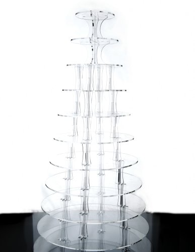 10 Tier Acrylic Cup Cake Stand for Weddings and Parties