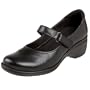 Clarks Artisan Women's Dellwood Oak Mary Jane,Black Leather,7 M US