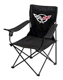 On The Edge Marketing OTE-810020 Corvette C5 Emblem Black Folding Chair by On The Edge Marketing