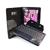 Poetic ASUS Transformer TF300 Leather Keyboard Portfolio Stand Case Cover for TF300 Black