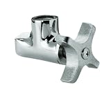 Kohler K-7659-CP Angle Stop with Four-Arm Handle and 3/8 Npt, Polished Chrome