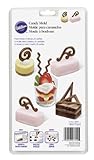 Wilton 2115-2102 Candy Mold - Dessert Accents, 10 Cavities/5-Designs