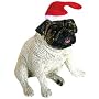 Pug (Fawn) Christmas Holiday Ornament Sandicast