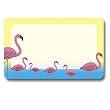 Pink Flamingos - Adhesive Name Badges (set of 25)