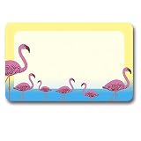 Pink Flamingos - Adhesive Name Badges (set of 25)